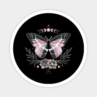 Demigirl Butterfly LGBT Pride Flag Magnet